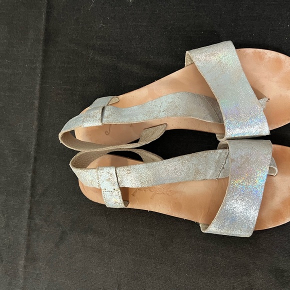 Free people chrome leather sandals - Picture 2 of 2